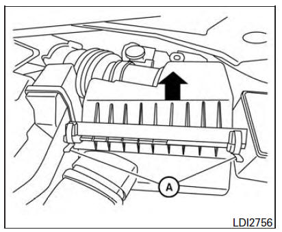 Nissan Maxima. Air cleaner