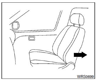 Nissan Maxima. Booster seat installation