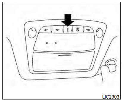 Nissan Maxima. Console light