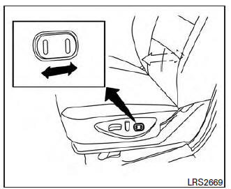 Nissan Maxima. Lumbar support (if so equipped for driver's seat)