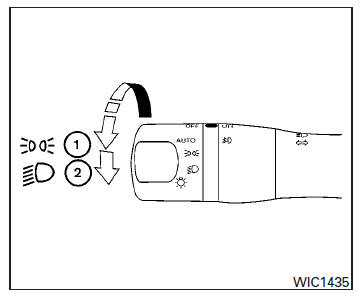 Nissan Maxima. Headlight control switch