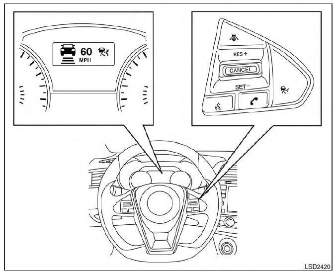 Nissan Maxima. ICC system operation 