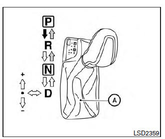 Nissan Maxima. Manual shift mode