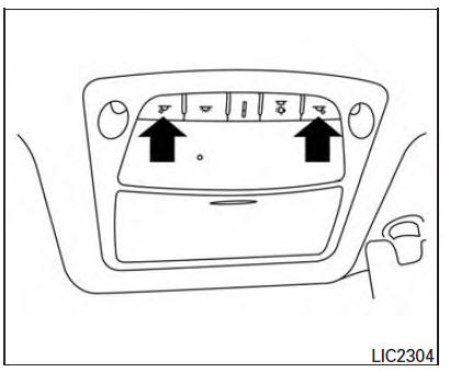 Nissan Maxima. Map lights 