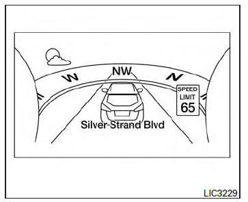 Nissan Maxima. Compass view