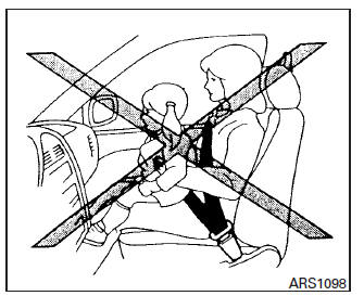 Nissan Maxima. Precautions on child restraints 