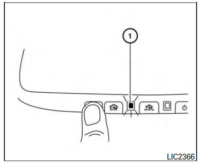 Nissan Maxima. Programming HomeLink