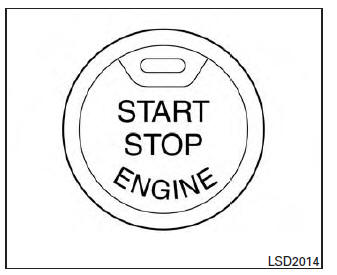 Nissan Maxima. Push-Button Ignition Switch