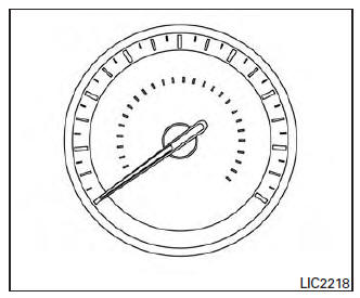 Nissan Maxima. Speedometer