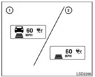 Nissan Maxima. Vehicle detected ahead