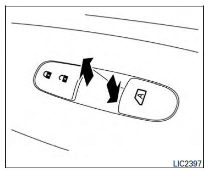 Nissan Maxima. Front passenger's power window switch