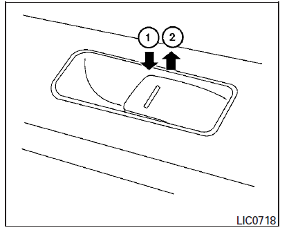 Nissan Maxima. Rear power window switch