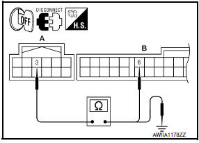 Nissan Maxima. CHECK RX (A/C SWITCH ASSEMBLY → A/C AUTO AMP.) CIRCUIT CONTINUITY