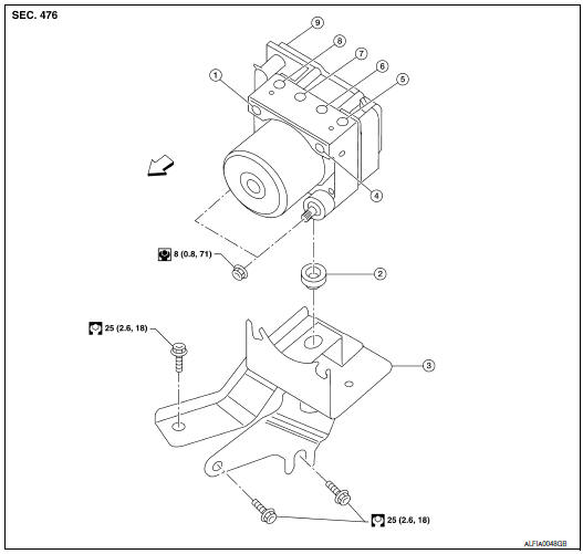 Nissan Maxima. Exploded View