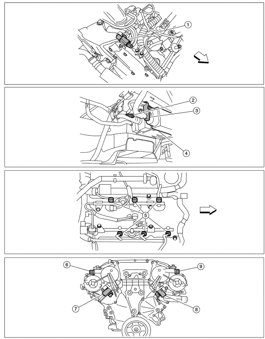 Nissan Maxima. Component Parts Location