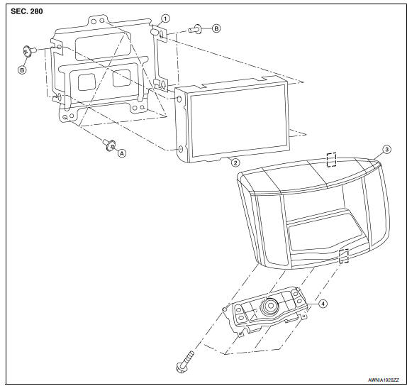 Nissan Maxima. AUDIO DISPLAY UNIT