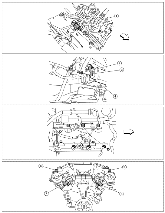 Nissan Maxima. Component Parts Location