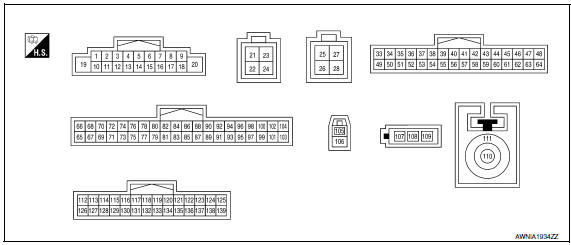 Nissan Maxima. TERMINAL LAYOUT