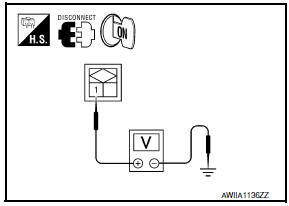 Nissan Maxima. CHECK IN-VEHICLE SENSOR POWER SUPPLY