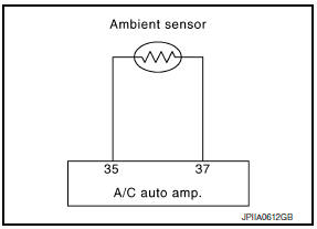 Nissan Maxima. Ambient Sensor Circuit