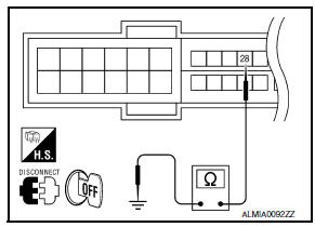 Nissan Maxima. CHECK PUSH-BUTTON IGNITION SWITCH CIRCUIT (IPDM E/R)