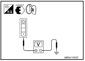 Nissan Maxima. CHECK AIR MIX DOOR MOTOR (DRIVER SIDE) POWER SUPPLY