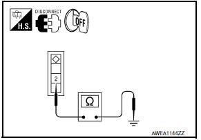 Nissan Maxima. CHECK AIR MIX DOOR MOTOR (DRIVER SIDE) GROUND CIRCUIT