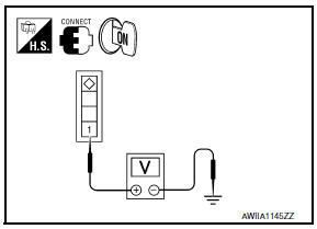 Nissan Maxima. CHECK AIR MIX DOOR MOTOR (PASSENGER SIDE) POWER SUPPLY