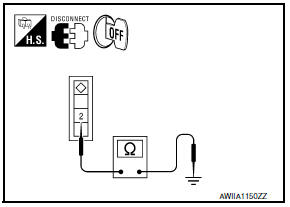 Nissan Maxima. CHECK MODE DOOR MOTOR GROUND CIRCUIT