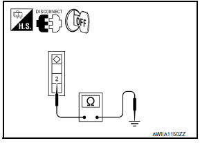 Nissan Maxima. CHECK MODE DOOR MOTOR GROUND CIRCUIT