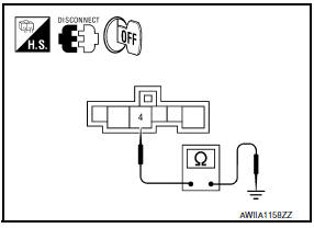 Nissan Maxima. CHECK BLOWER MOTOR POWER SUPPLY CIRCUIT FOR SHORT