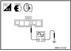 Nissan Maxima. CHECK A/C AUTO AMP. OUTPUT SIGNAL