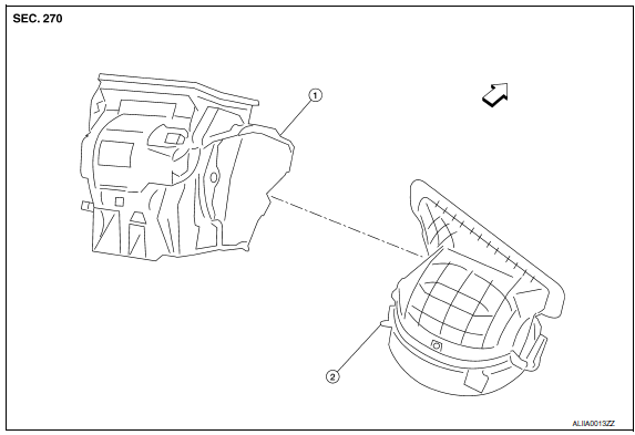 Nissan Maxima. BLOWER UNIT