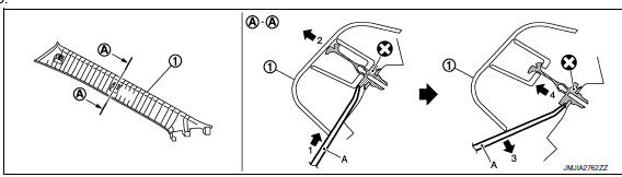 Nissan Maxima. FRONT PILLAR FINISHER