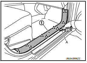 Nissan Maxima. FRONT KICKING PLATE INNER