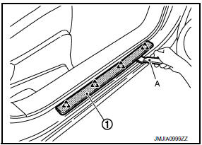 Nissan Maxima. FRONT KICKING PLATE OUTER