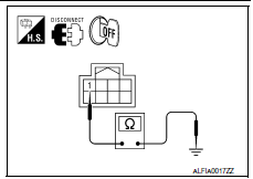 Nissan Maxima. CHECK STEERING ANGLE SENSOR HARNESS