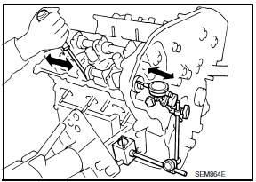 Nissan Maxima. Calculation of Camshaft Journal Clearance