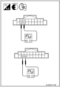 Nissan Maxima. CENTER SPEAKER SIGNAL CHECK