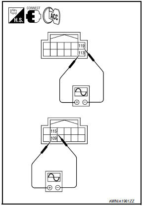 Nissan Maxima. .CENTER SPEAKER SIGNAL CHECK