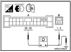 Nissan Maxima. HARNESS CHECK