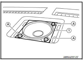 Nissan Maxima. CENTER SPEAKER