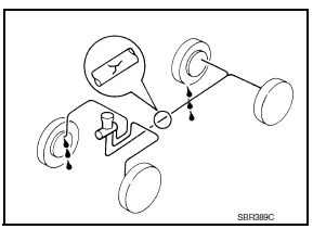 Nissan Maxima. BRAKE LINES AND CABLES