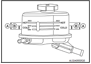 Nissan Maxima. FLUID LEVEL