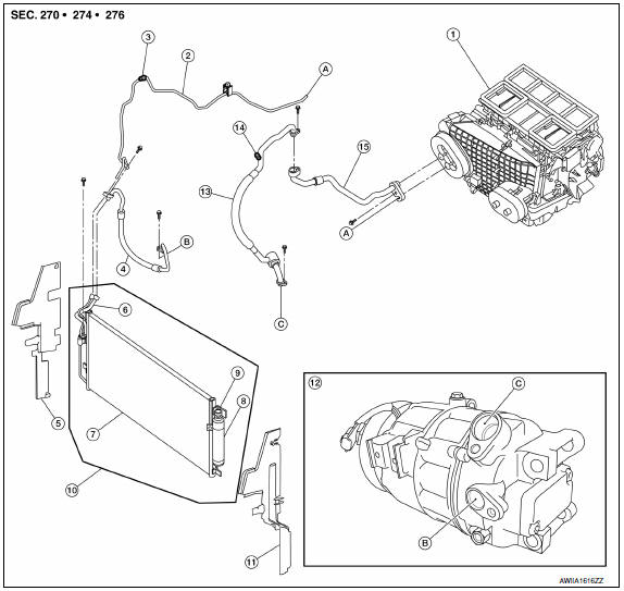 Nissan Maxima. Exploded View