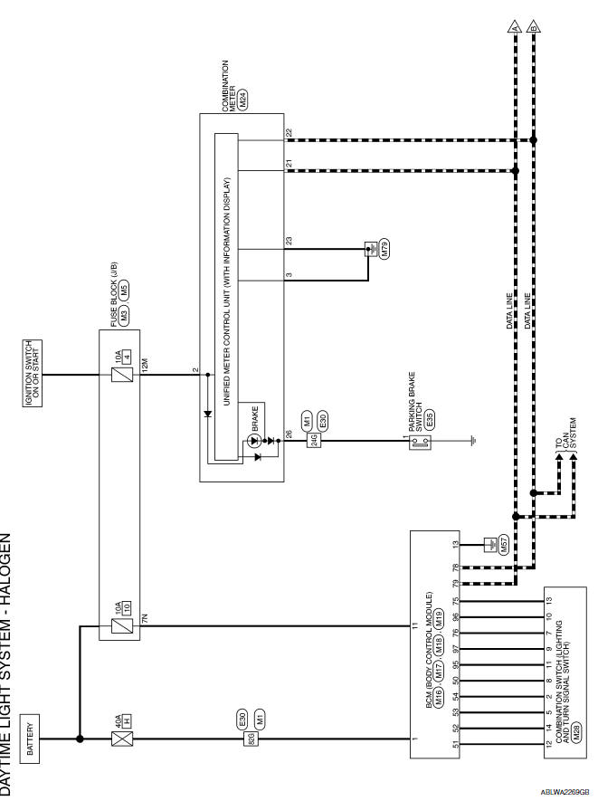 Nissan Maxima. DAYTIME RUNNING LIGHT SYSTEM