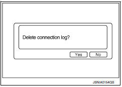 Nissan Maxima. Delete Unit Connection Log