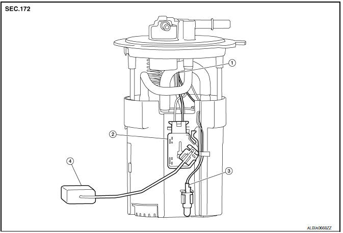 Nissan Maxima. Fuel Level Sensor Unit