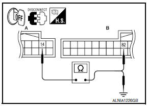 Nissan Maxima. CHECK CONTINUITY DISK EJECT SIGNAL CIRCUIT