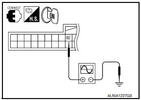 Nissan Maxima. CHECK AV CONTROL UNIT VOLTAGE